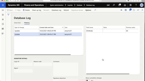 User Acitivity log in D365 FO .